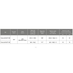 Projeo Frame ARL UST meilleur prix pas cher le Havre Rouen Dieppe Fécamp Yvetot Normandie Seine Maritime dimensions