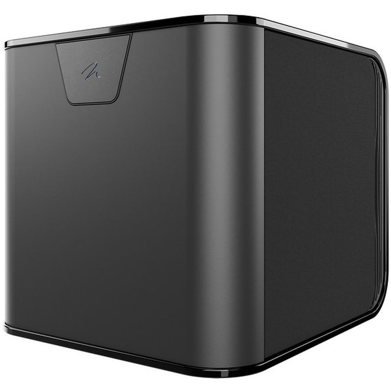 Martin Logan Depth 212 meilleur prix pas cher vue de côté avec cache sur le haut parleur de grave