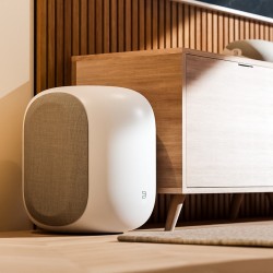 Bluesound Pulse Sub revendeur meilleur prix Normandie Seine Maritime France couleur blanc in situ