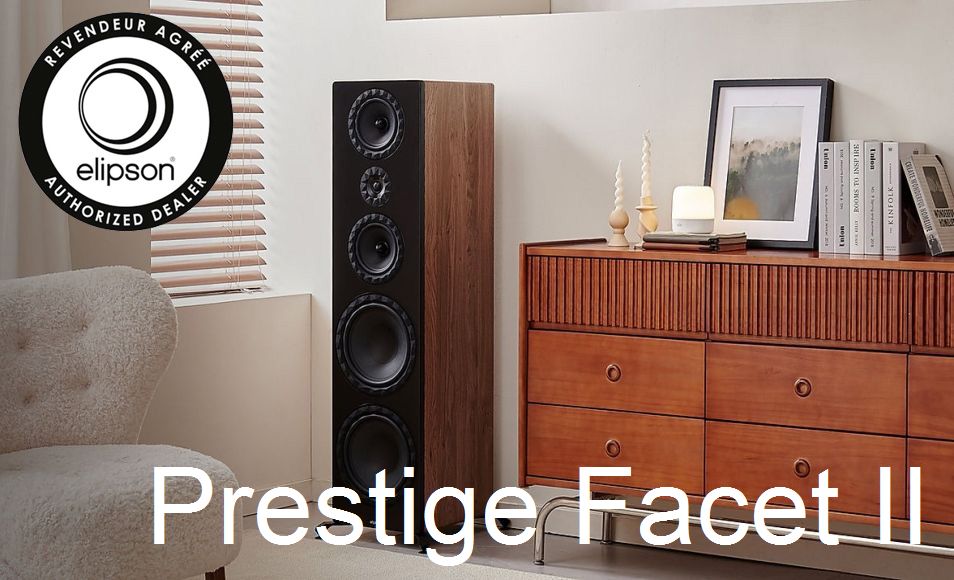 Elipson enceintes prestige Facet 2 II revendeur distributeur meilleur prix pas cher le havre Rouen Dieppe Fécamp Evreux Caen Cherbourg St Lô paris Normandie Seine Maritime Bretagne Ile Hauts de France Calvados Eure Manche Rennes Nantes Vannes Lille Amiens Compiègne Nord Pas de Calais le Mans